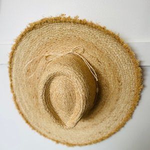 Shell Yeah Straw Sun Hat - Natural NWOT